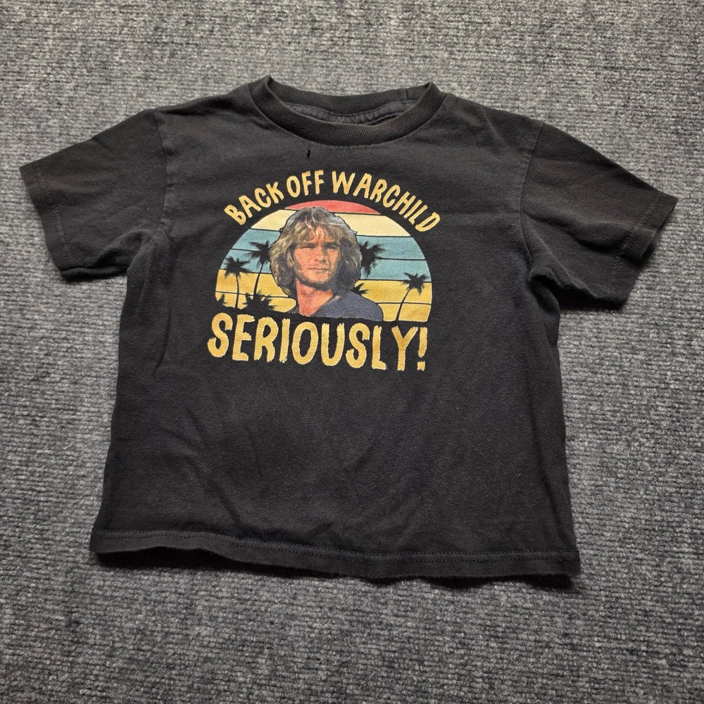 Delta Pro Weight Toddler 4T Point Break Bodhi Patrick Swayze Graphic Tee Black